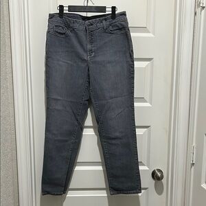 NYDJ Gray Straight Leg Jeans Modern Versatility